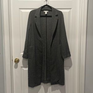 Long Grey Trench Coat